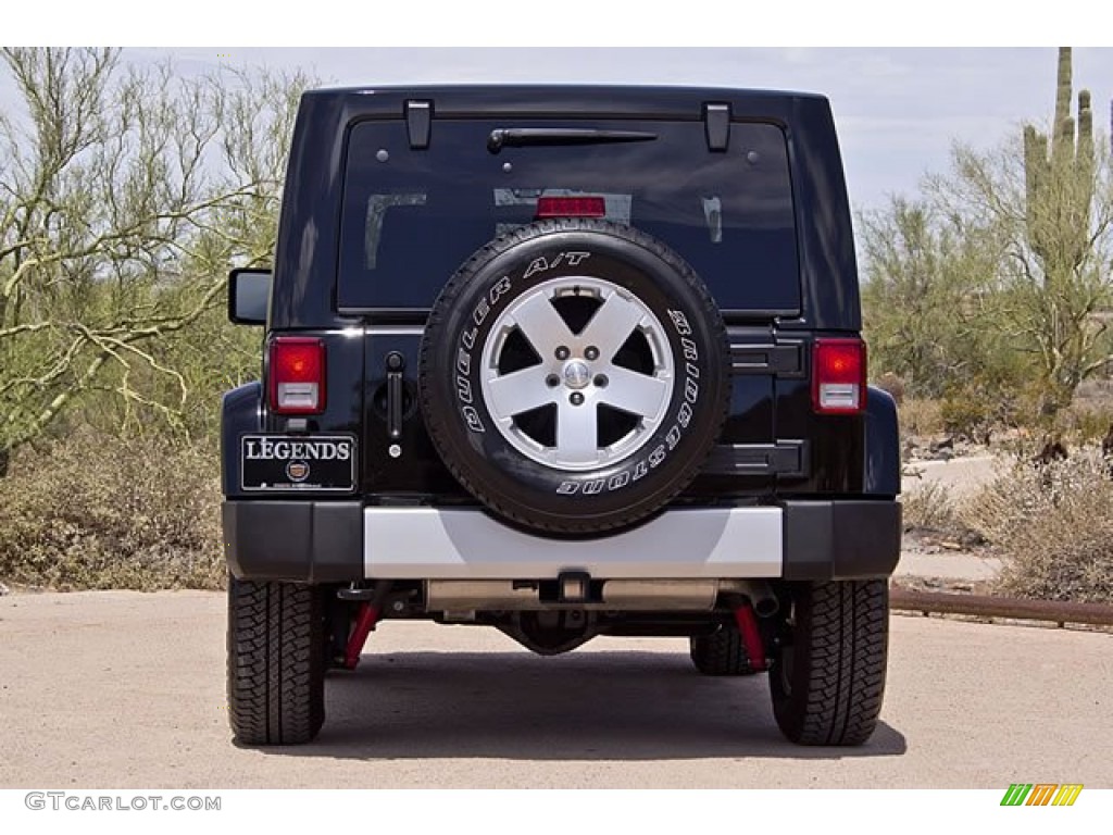 2011 Wrangler Sahara 4x4 - Black / Black/Dark Saddle photo #10