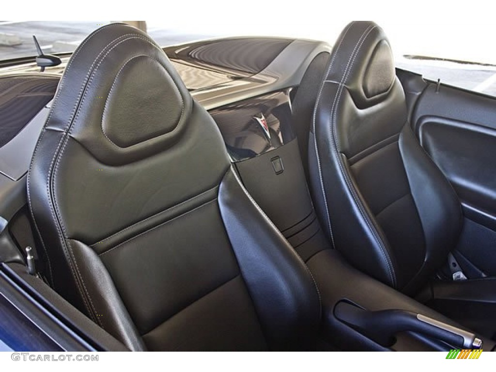 Ebony Interior 2008 Pontiac Solstice Roadster Photo #62547748