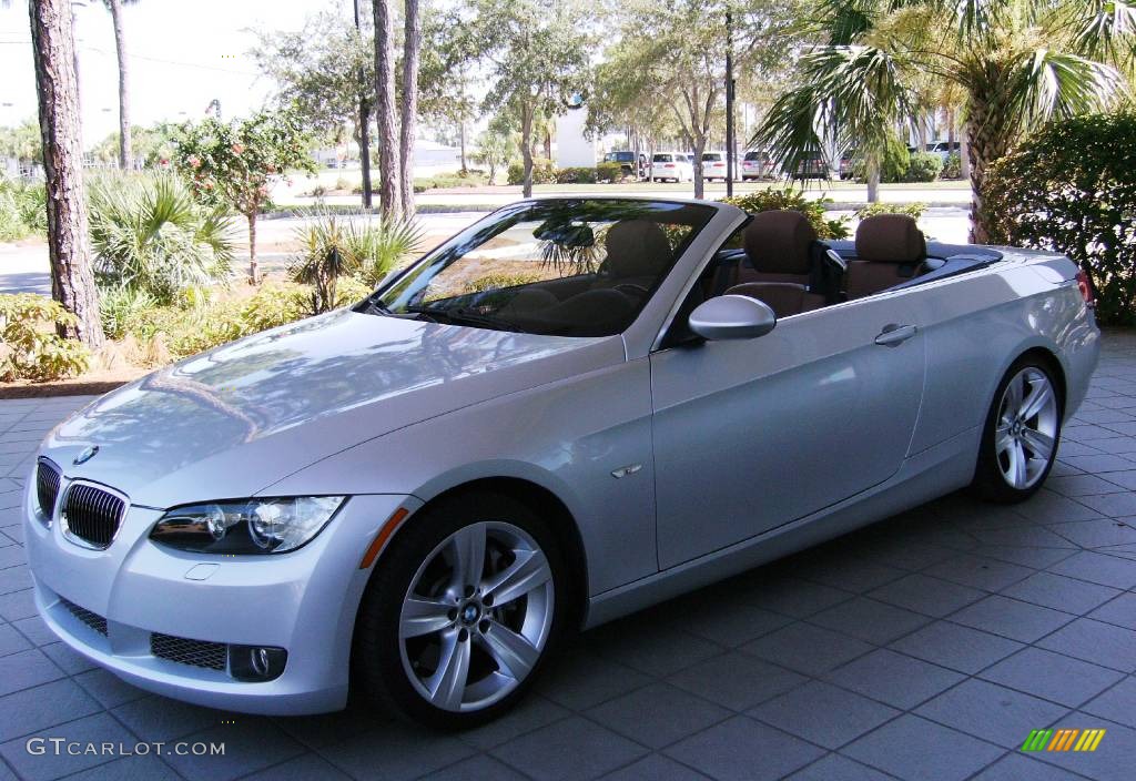 2007 3 Series 335i Convertible - Titanium Silver Metallic / Saddle Brown/Black photo #42