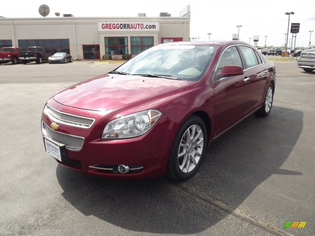 2010 Malibu LTZ Sedan - Red Jewel Tintcoat / Cocoa/Cashmere photo #1