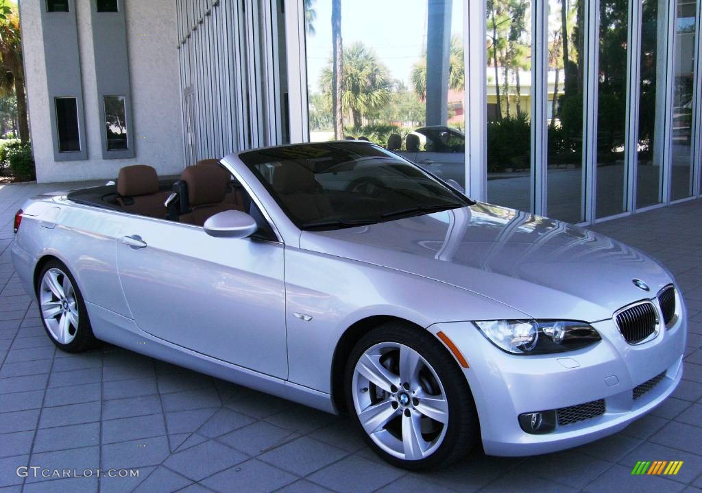 2007 3 Series 335i Convertible - Titanium Silver Metallic / Saddle Brown/Black photo #43