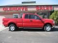 2004 Bright Red Ford F150 XLT SuperCab 4x4  photo #3
