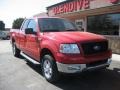 2004 Bright Red Ford F150 XLT SuperCab 4x4  photo #4