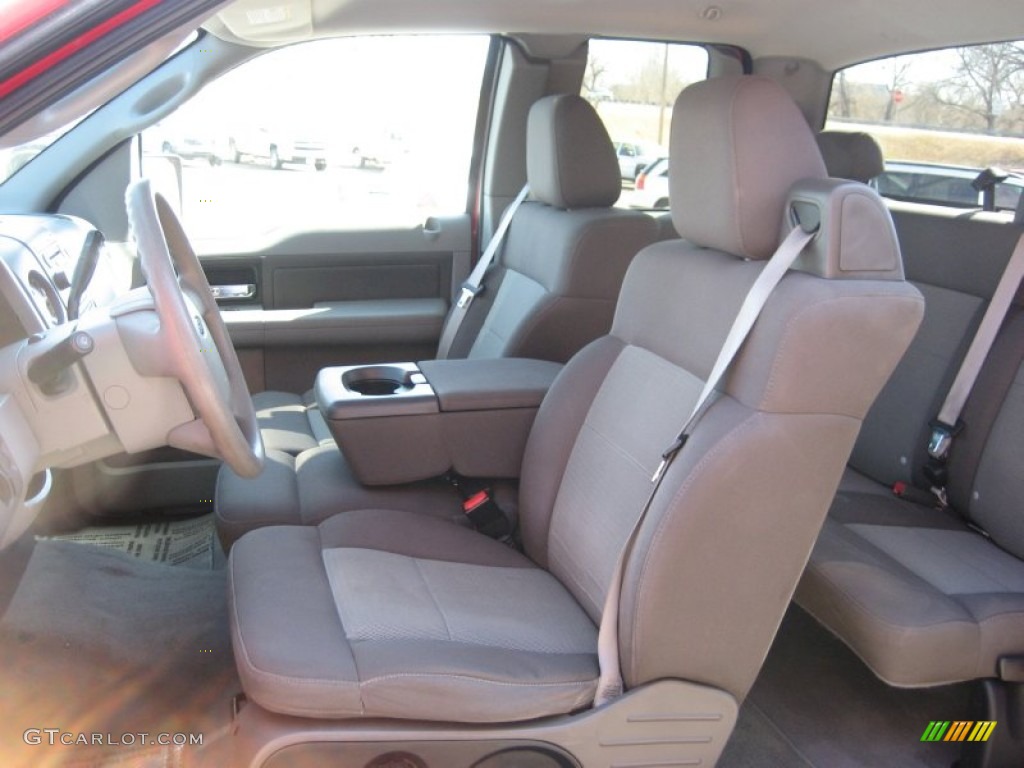 2004 F150 XLT SuperCab 4x4 - Bright Red / Dark Flint photo #8