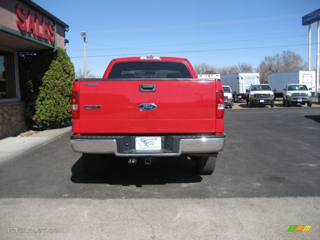 2004 F150 XLT SuperCab 4x4 - Bright Red / Dark Flint photo #11