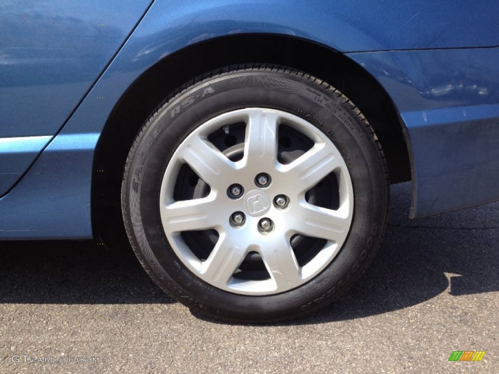 2009 Civic LX Sedan - Atomic Blue Metallic / Gray photo #2