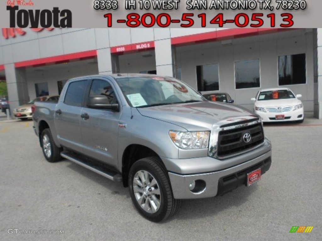 2010 Tundra SR5 CrewMax 4x4 - Silver Sky Metallic / Graphite Gray photo #1