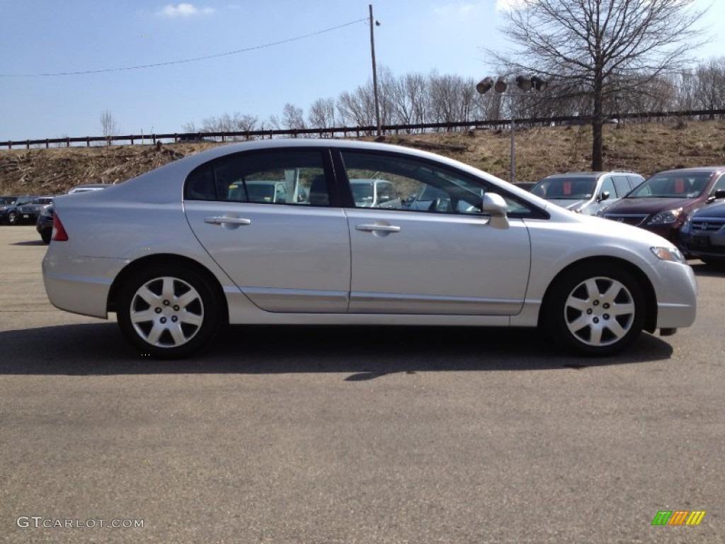 2010 Civic LX Sedan - Alabaster Silver Metallic / Gray photo #9