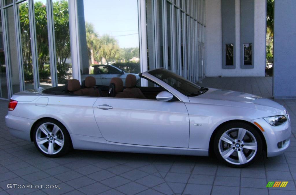 2007 3 Series 335i Convertible - Titanium Silver Metallic / Saddle Brown/Black photo #49