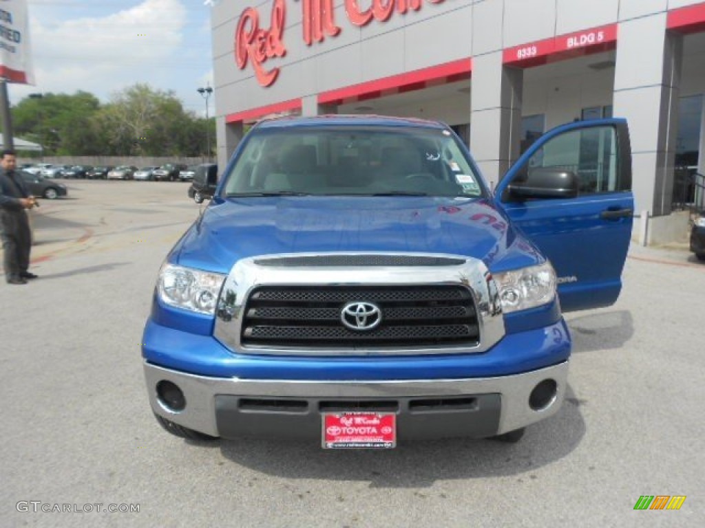 2007 Tundra SR5 Double Cab - Blue Streak Metallic / Graphite Gray photo #2