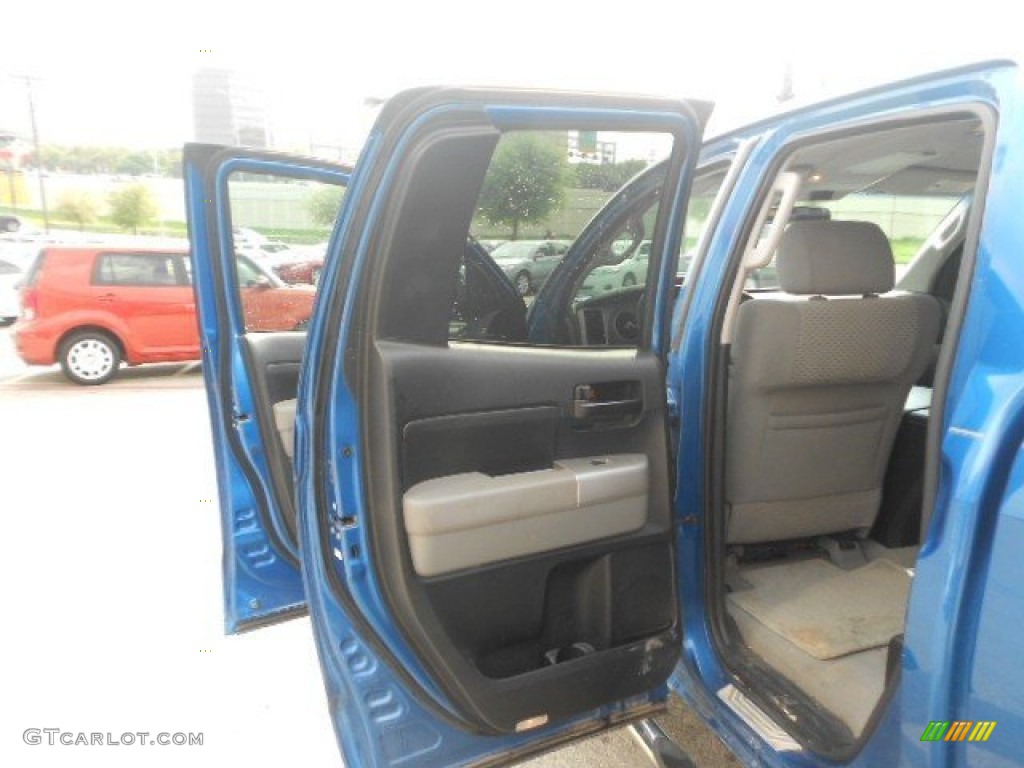 2007 Tundra SR5 Double Cab - Blue Streak Metallic / Graphite Gray photo #9