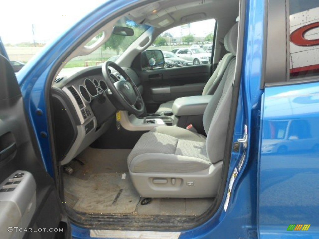 2007 Tundra SR5 Double Cab - Blue Streak Metallic / Graphite Gray photo #12