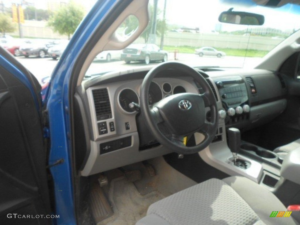 2007 Tundra SR5 Double Cab - Blue Streak Metallic / Graphite Gray photo #13