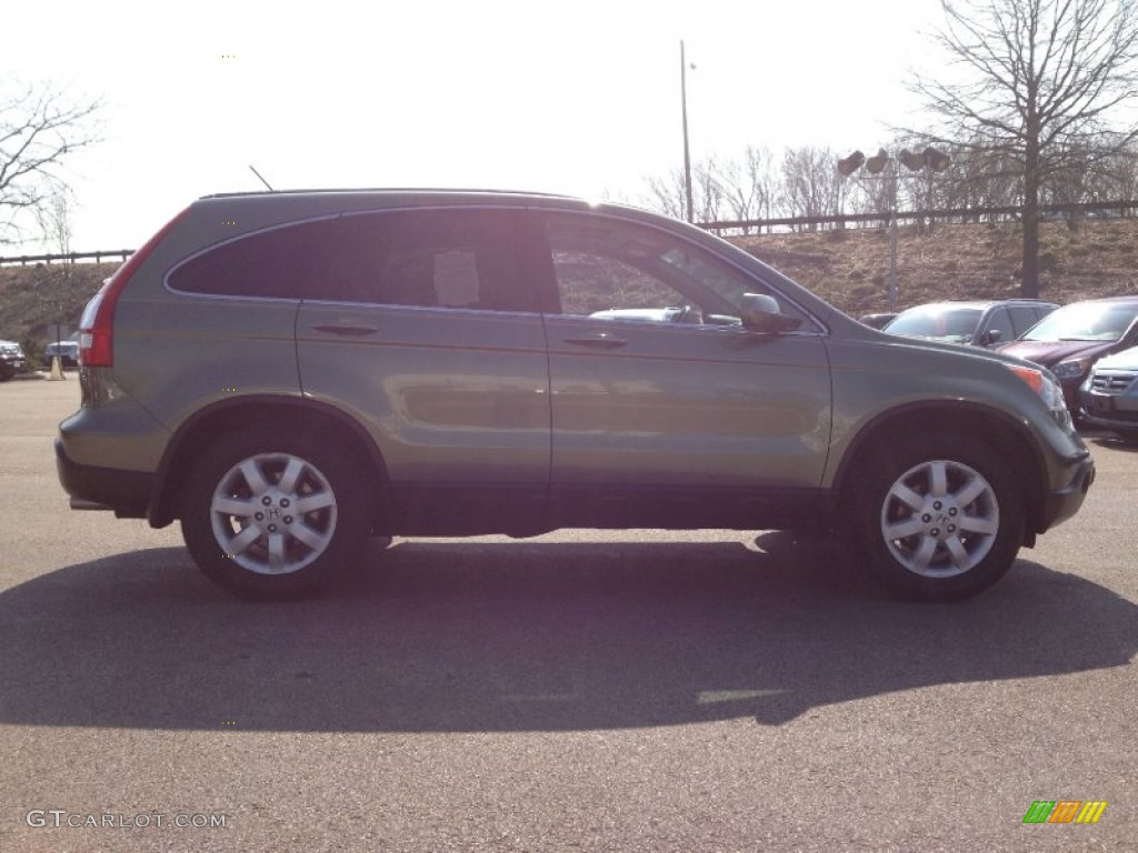 2009 CR-V EX-L 4WD - Green Tea Metallic / Ivory photo #8