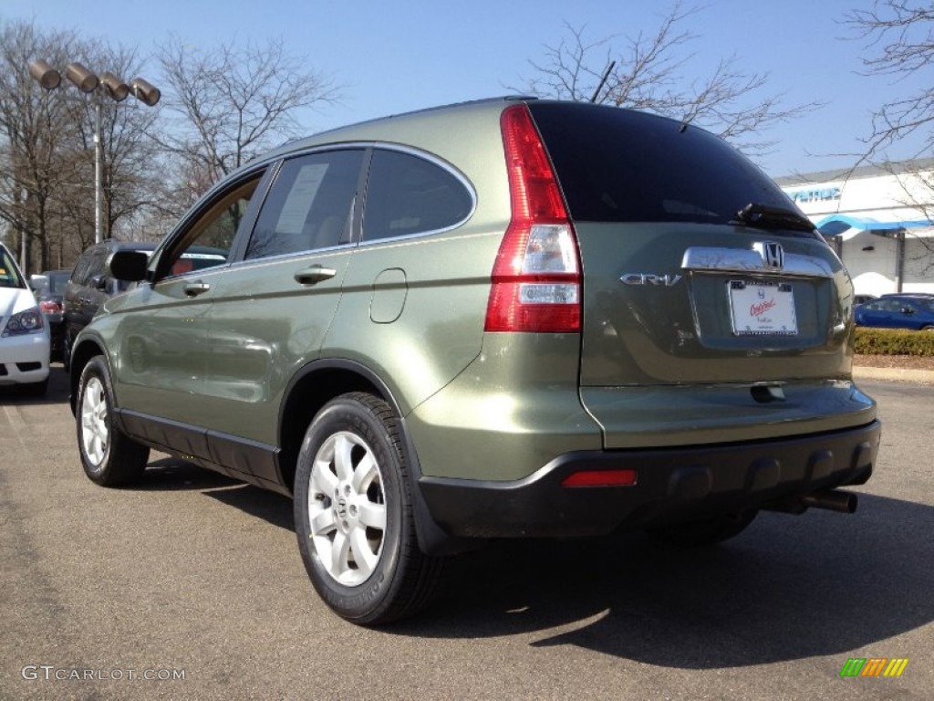 2009 CR-V EX-L 4WD - Green Tea Metallic / Ivory photo #11