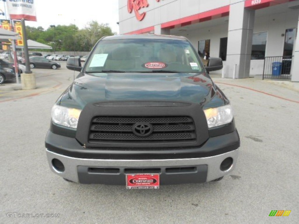 2008 Tundra Double Cab - Timberland Green Mica / Beige photo #2