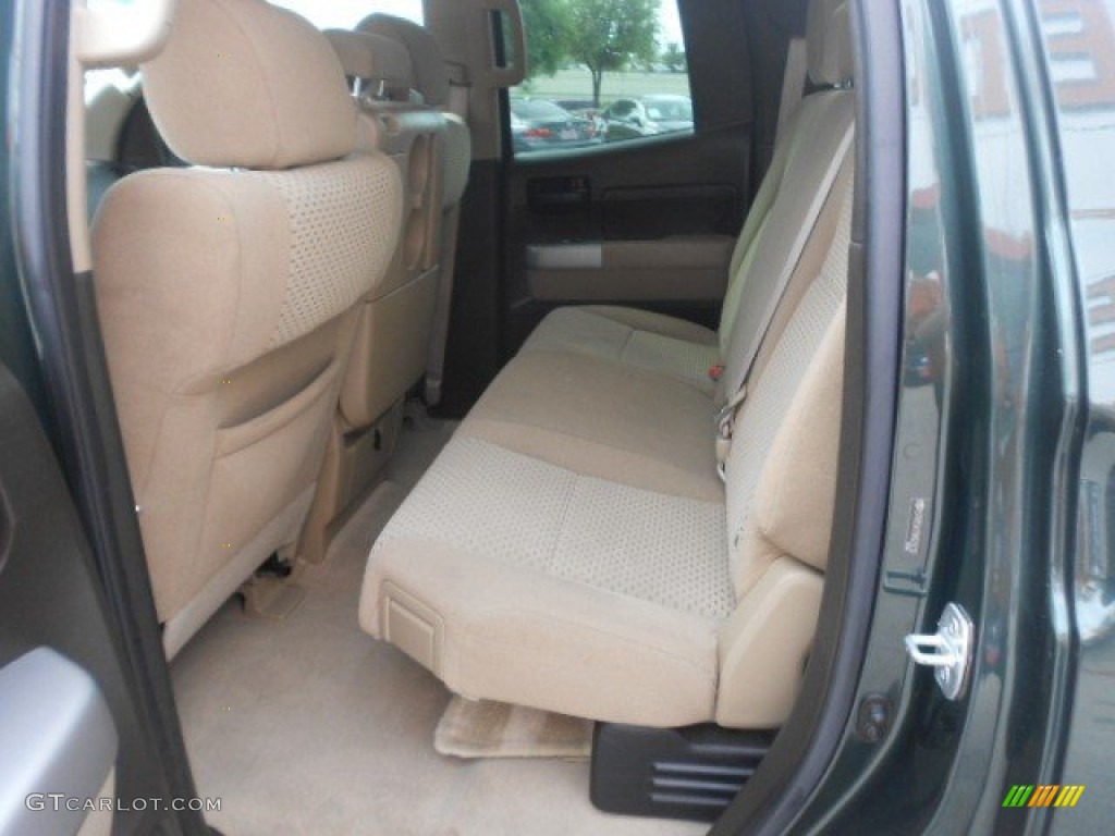 2008 Tundra Double Cab - Timberland Green Mica / Beige photo #8