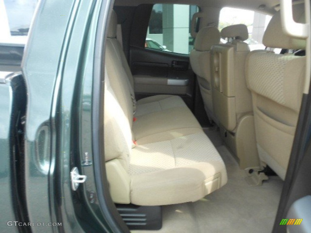 2008 Tundra Double Cab - Timberland Green Mica / Beige photo #16