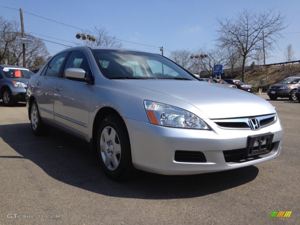 2006 Accord LX Sedan - Alabaster Silver Metallic / Black photo #8