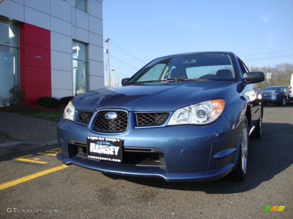 2007 Impreza 2.5i Sedan - Newport Blue Pearl / Anthracite Black photo #1