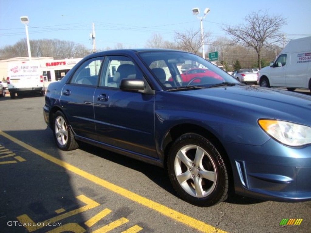 2007 Impreza 2.5i Sedan - Newport Blue Pearl / Anthracite Black photo #8