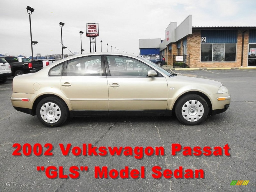 2002 Passat GLS Sedan - Mojave Beige Metallic / Beige photo #1