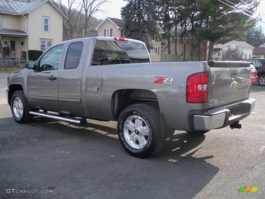 2012 Silverado 1500 LT Extended Cab 4x4 - Graystone Metallic / Ebony photo #7