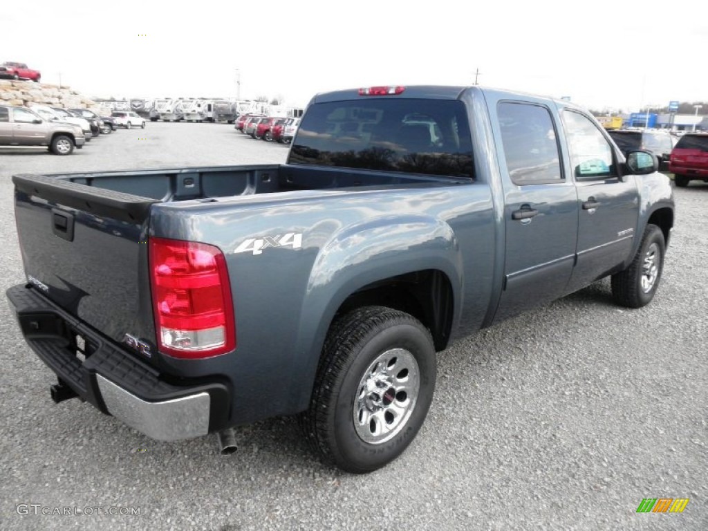 2012 Sierra 1500 SL Crew Cab 4x4 - Stealth Gray Metallic / Dark Titanium photo #19