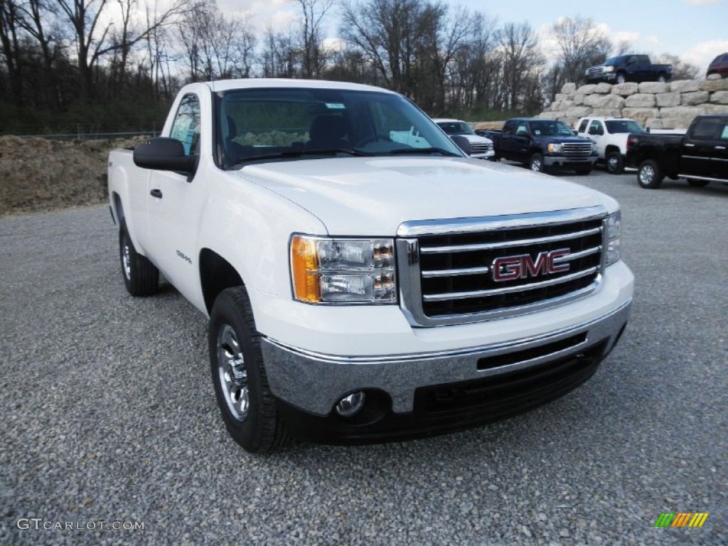 2012 Sierra 1500 Regular Cab 4x4 - Summit White / Dark Titanium photo #2