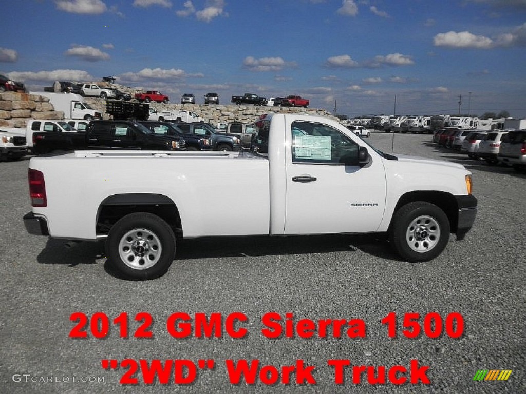 2012 Sierra 1500 Regular Cab - Summit White / Dark Titanium photo #1