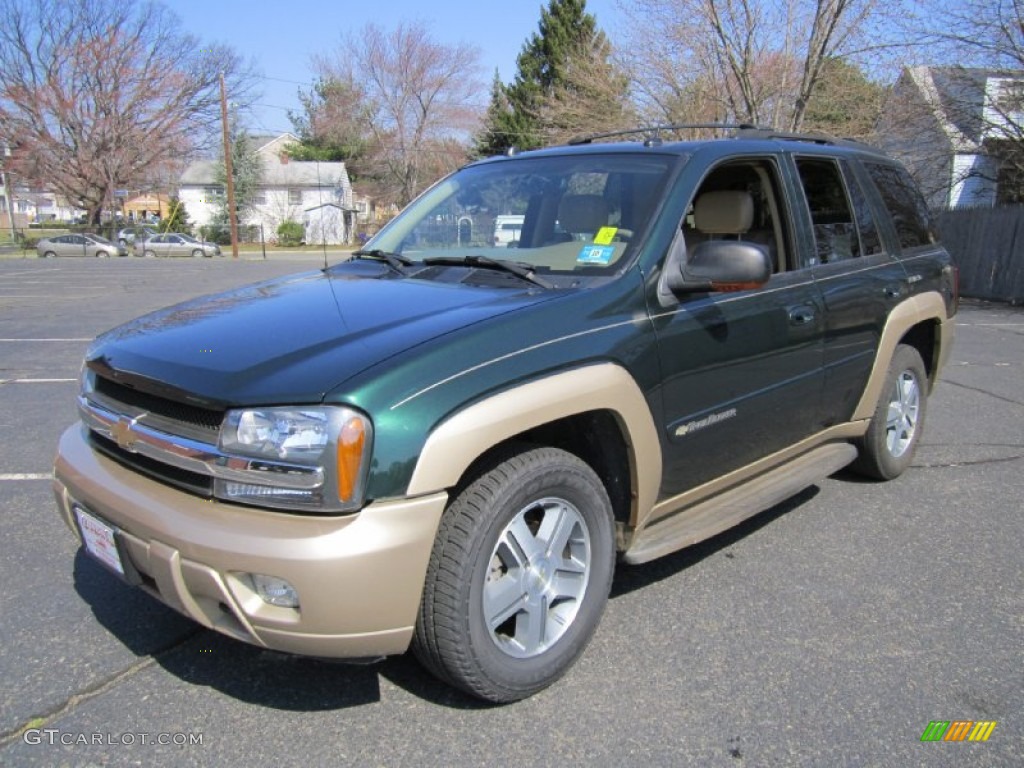 Dark Green Metallic 2004 Chevrolet TrailBlazer LT 4x4 Exterior Photo #62556505