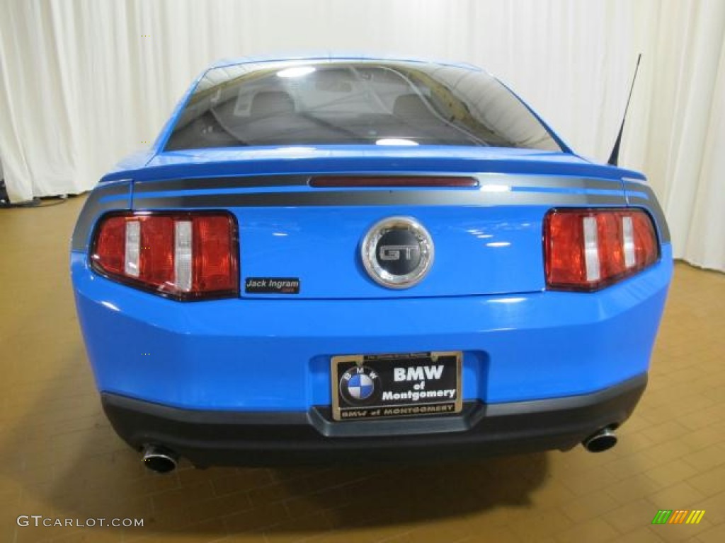 2010 Mustang GT Coupe - Grabber Blue / Stone photo #7