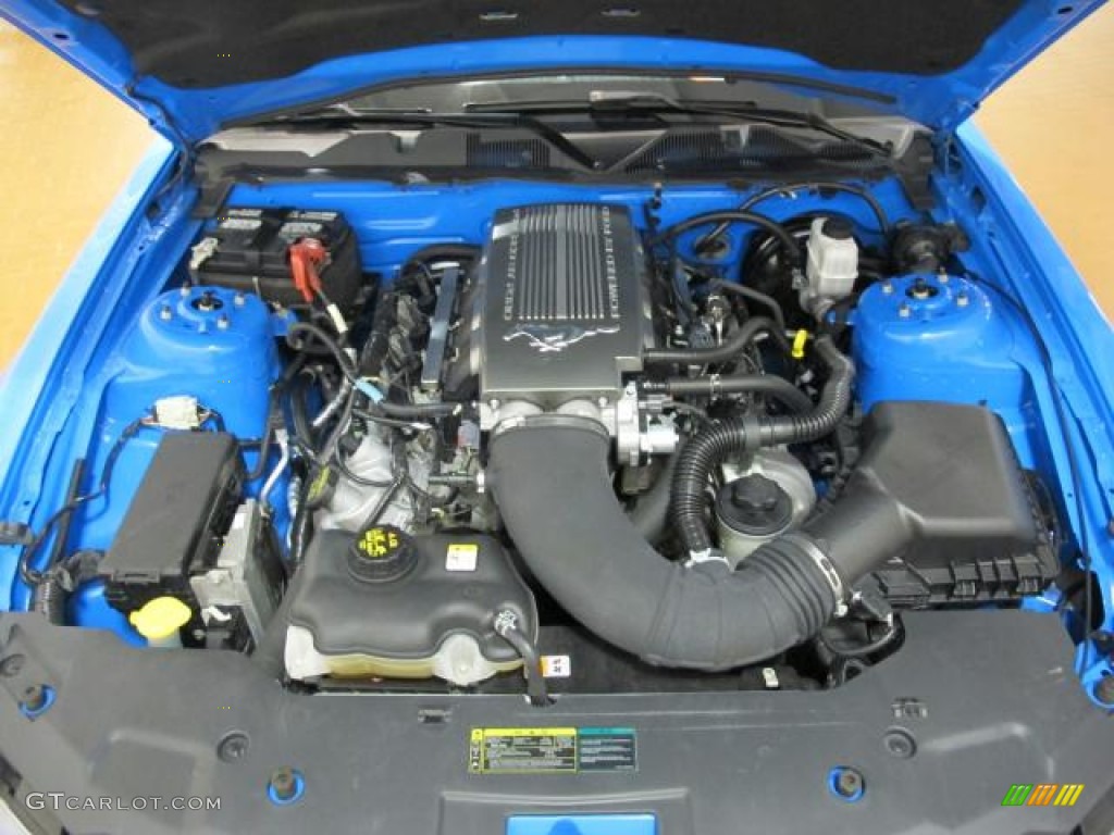 2010 Mustang GT Coupe - Grabber Blue / Stone photo #12
