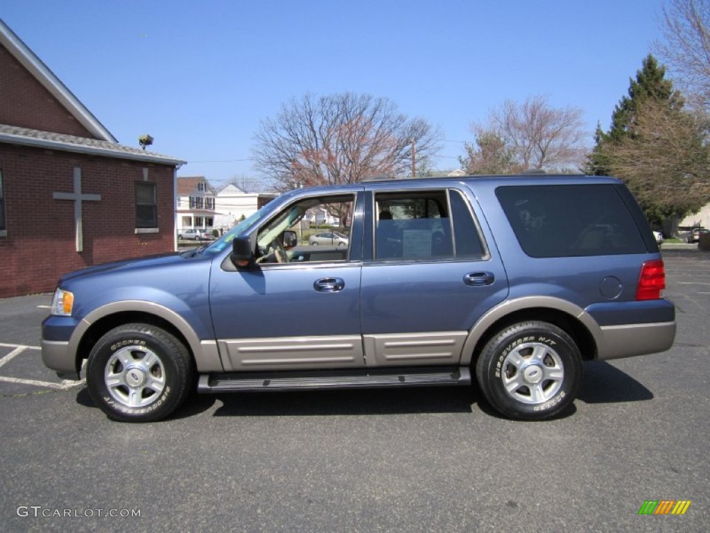 2003 Expedition Eddie Bauer 4x4 - Medium Wedgewood Blue Metallic / Medium Parchment photo #3