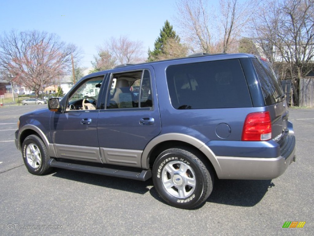 2003 Expedition Eddie Bauer 4x4 - Medium Wedgewood Blue Metallic / Medium Parchment photo #4