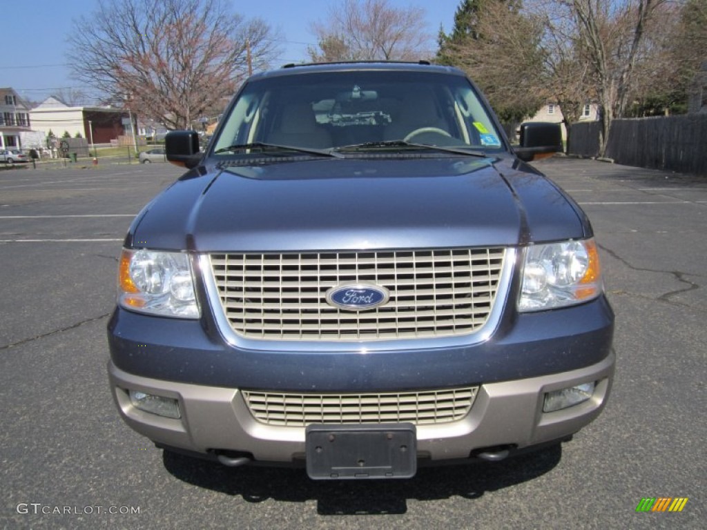 2003 Expedition Eddie Bauer 4x4 - Medium Wedgewood Blue Metallic / Medium Parchment photo #12
