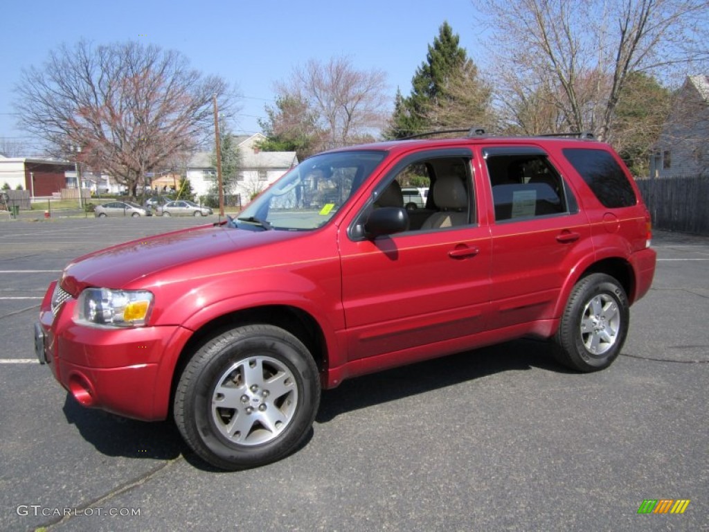 2005 Escape Limited 4WD - Redfire Metallic / Medium/Dark Pebble Beige photo #1