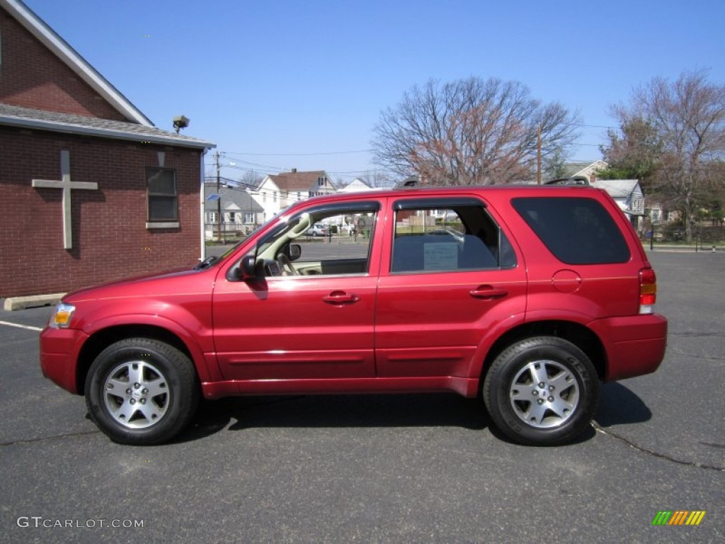 Redfire Metallic 2005 Ford Escape Limited 4WD Exterior Photo #62557133