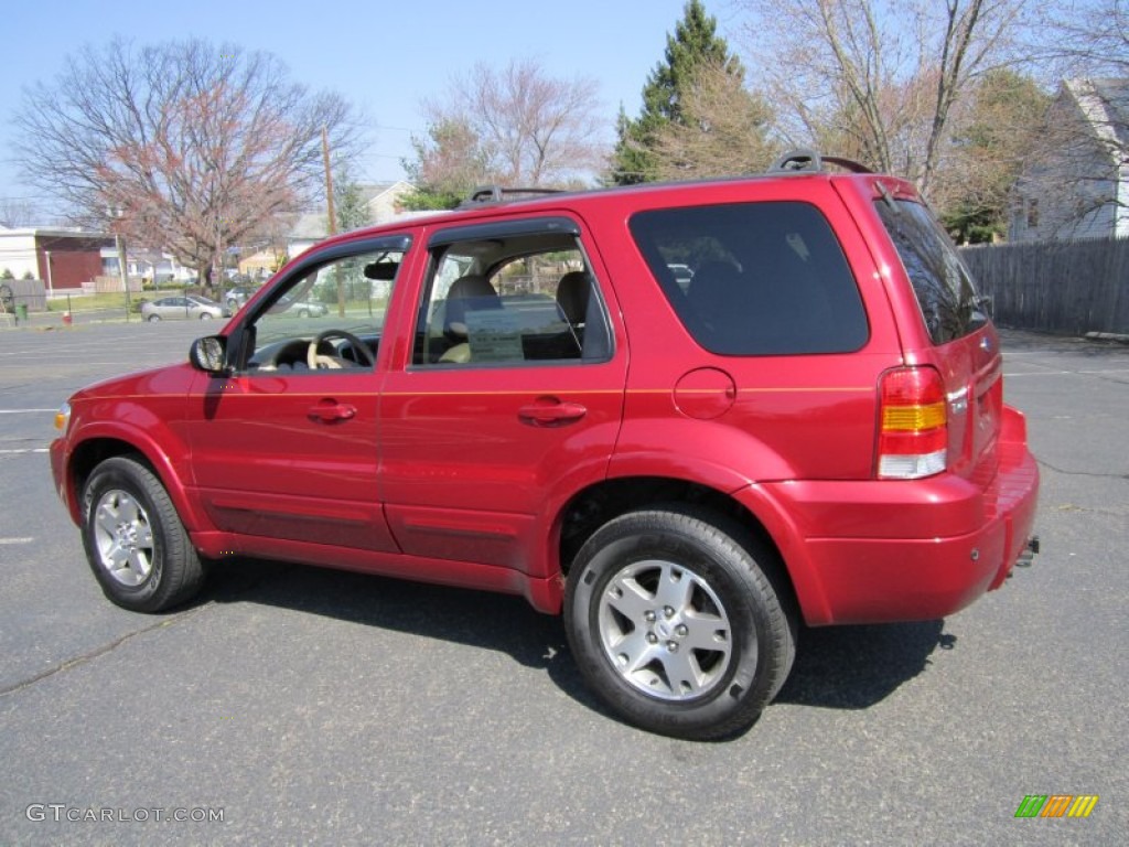 Redfire Metallic 2005 Ford Escape Limited 4WD Exterior Photo #62557144