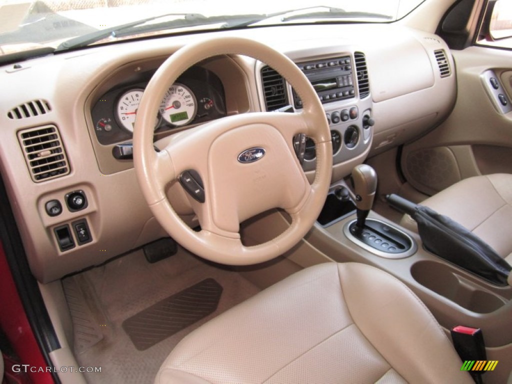 2005 Ford Escape Limited 4WD Medium/Dark Pebble Beige Dashboard Photo #62557251