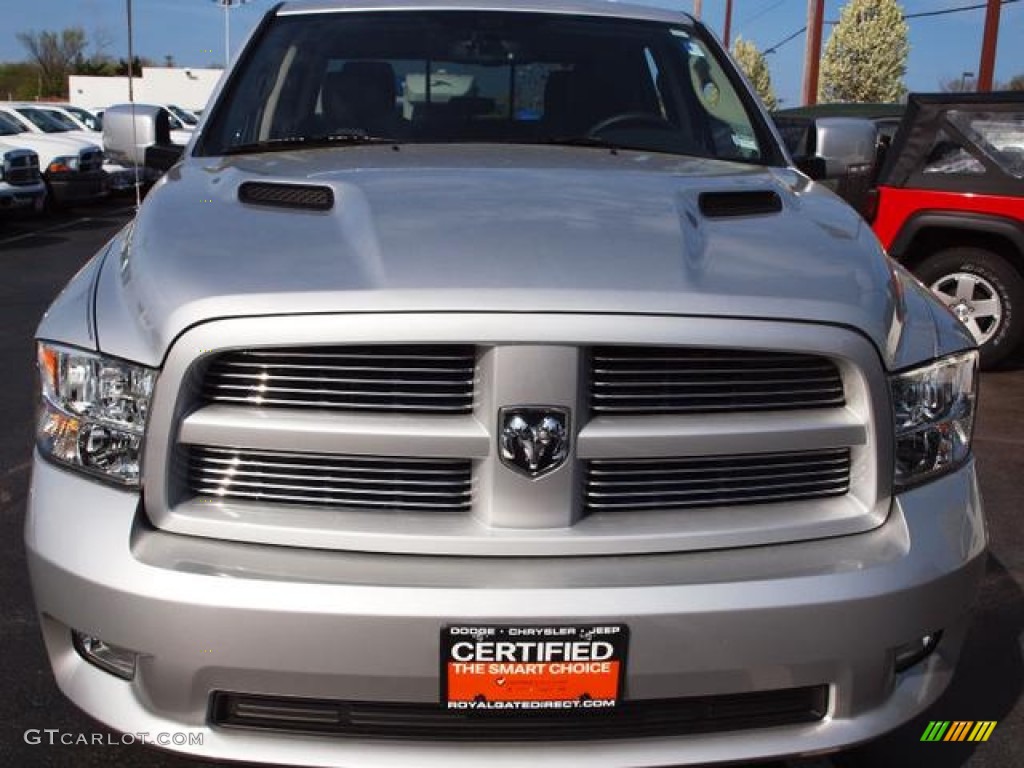 2011 Ram 1500 Sport Crew Cab 4x4 - Bright Silver Metallic / Dark Slate Gray photo #6