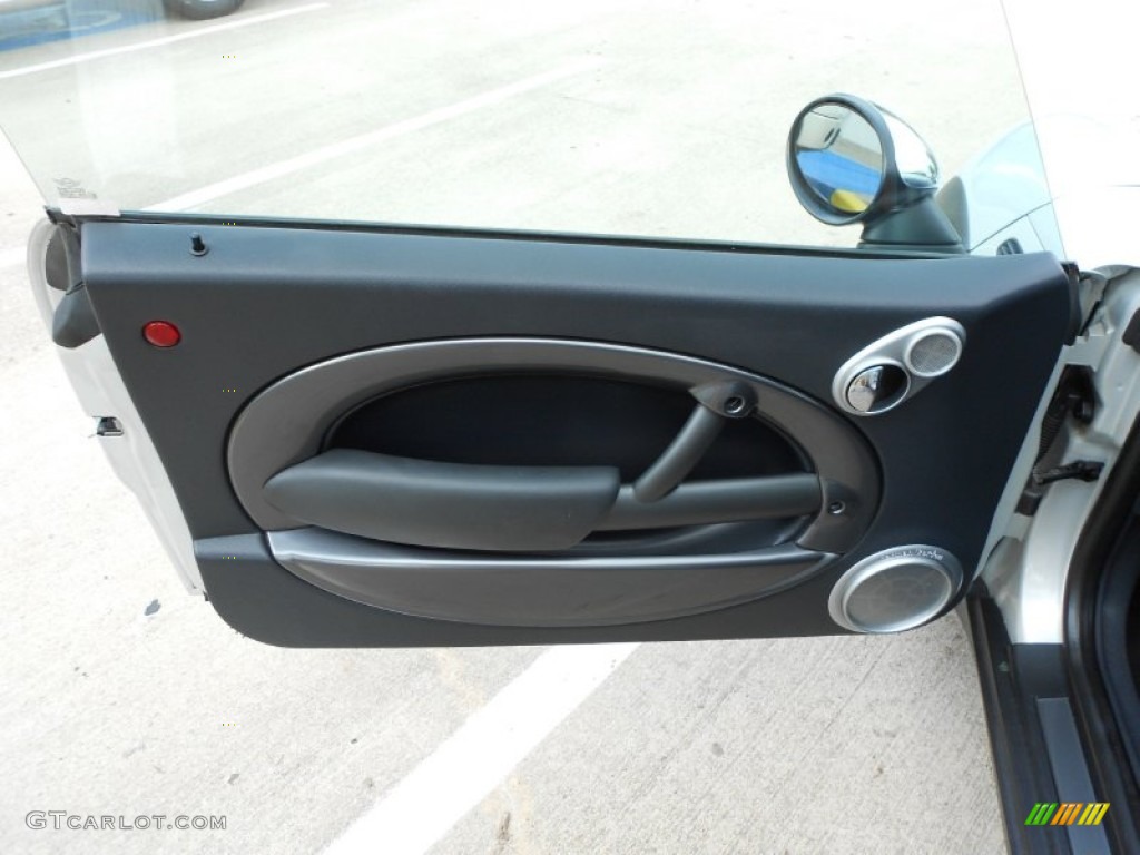 2008 Mini Cooper Convertible Sidewalk Edition Lounge Carbon Black Door Panel Photo #62557927