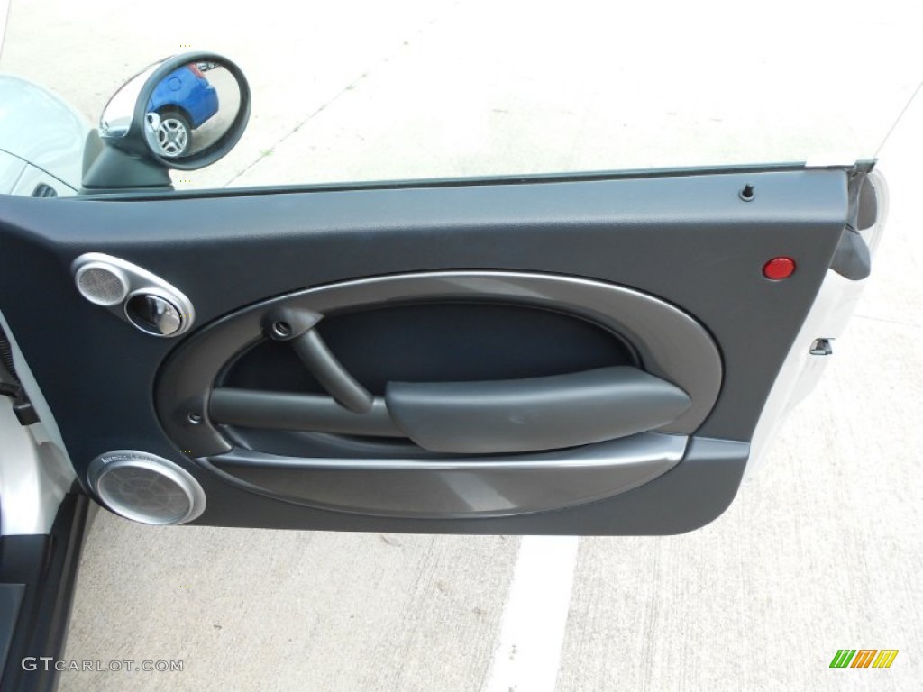2008 Mini Cooper Convertible Sidewalk Edition Lounge Carbon Black Door Panel Photo #62557954