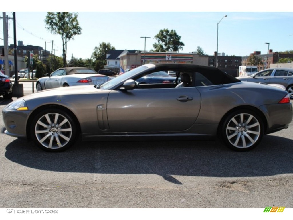 2008 XK XK8 Convertible - Vapour Gray Metallic / Charcoal photo #3
