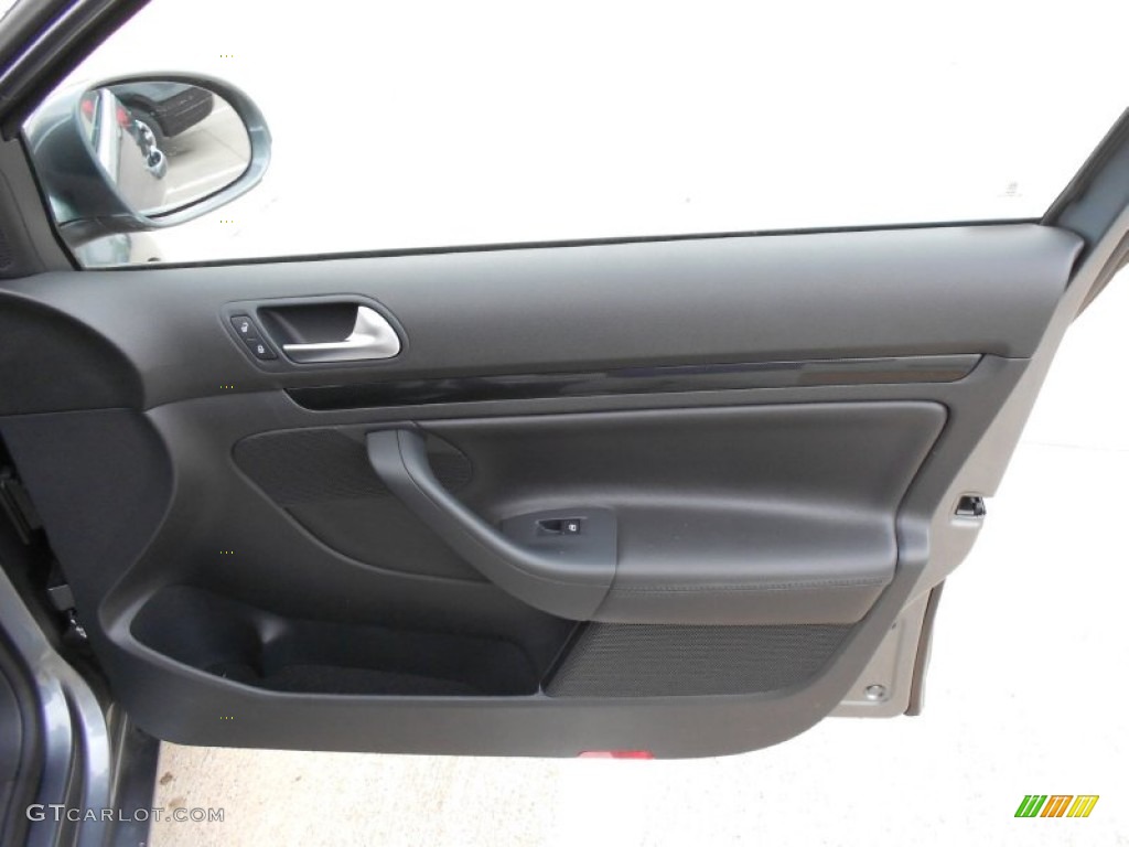 2012 Volkswagen Jetta TDI SportWagen Titan Black Door Panel Photo #62558665
