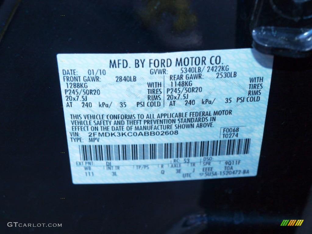 2010 Edge Color Code DI for Dark Ink Blue Metallic Photo #62559121