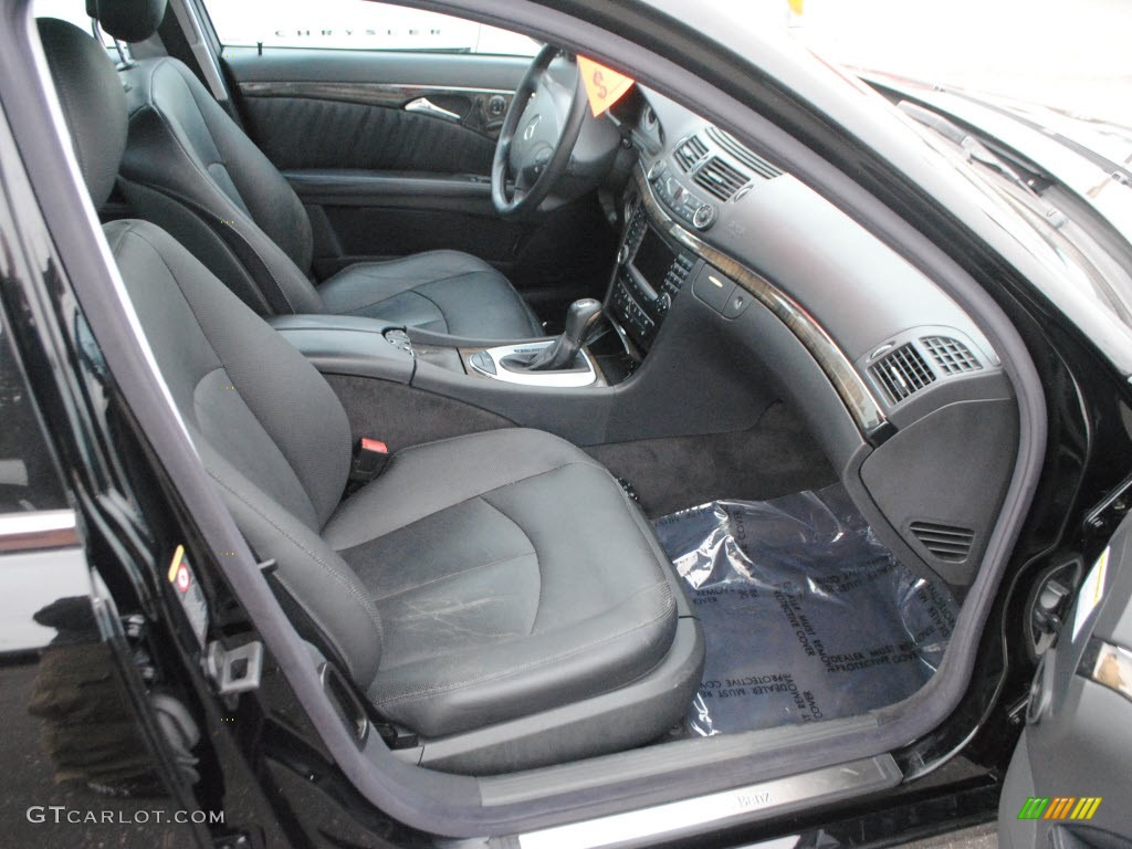 Black Interior 2004 Mercedes-Benz E 500 4Matic Wagon Photo #62560009