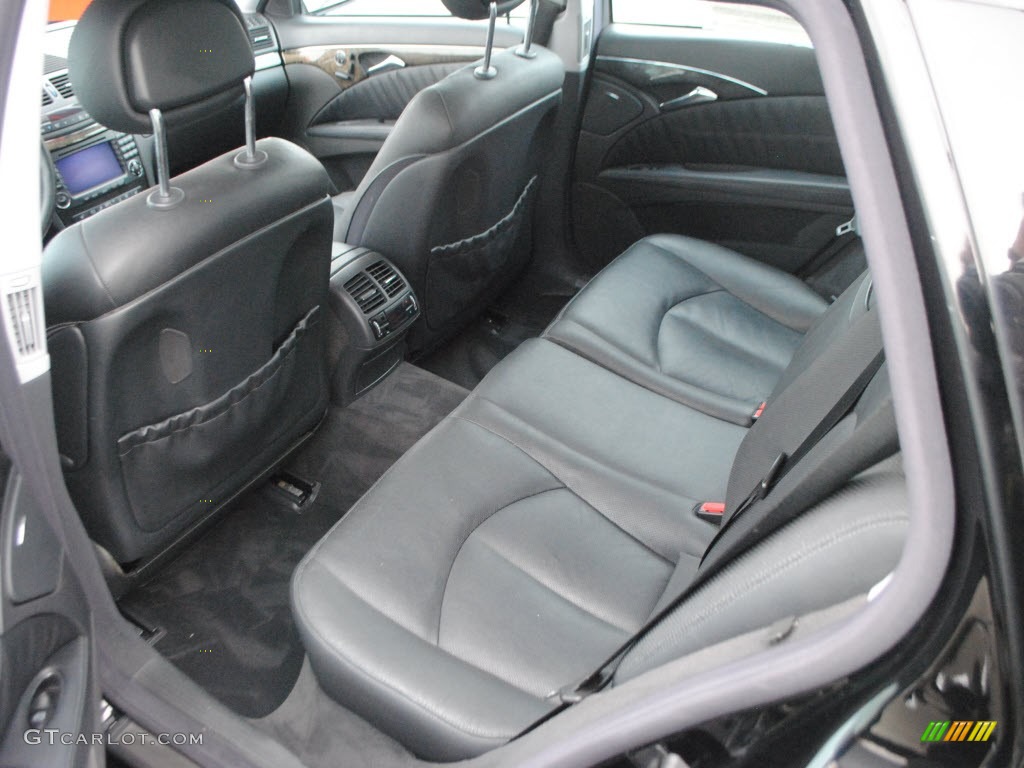 Black Interior 2004 Mercedes-Benz E 500 4Matic Wagon Photo #62560093