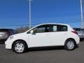 2010 Fresh Powder White Nissan Versa 1.8 S Hatchback  photo #4