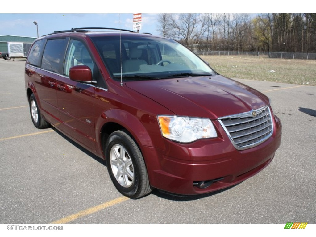 Deep Cherry Red Crystal Pearl 2010 Chrysler Town & Country Touring Exterior Photo #62564512